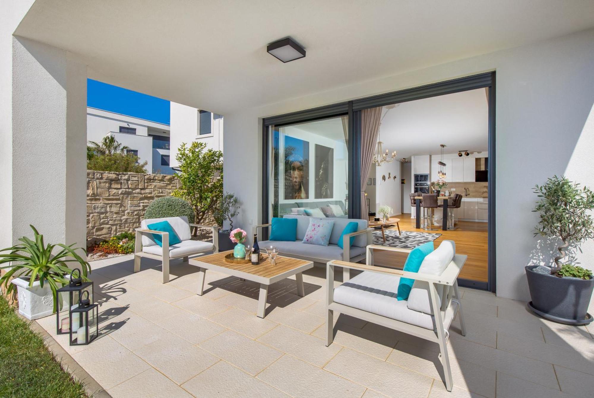 Luxury Apartment Hyperion With Private Pool And Garden Murter Exterior photo
